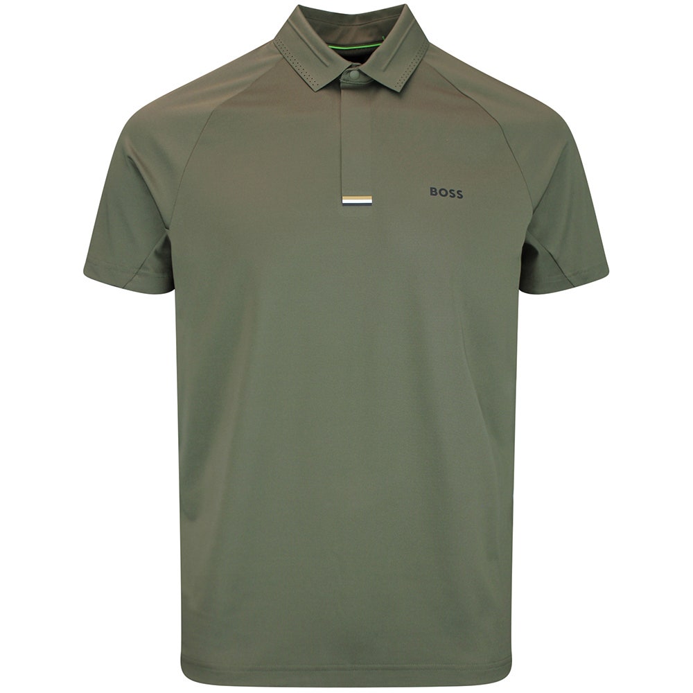 BOSS Golf Shirt - GOC Paddytech Reg. Fit - Khaki Green WI26