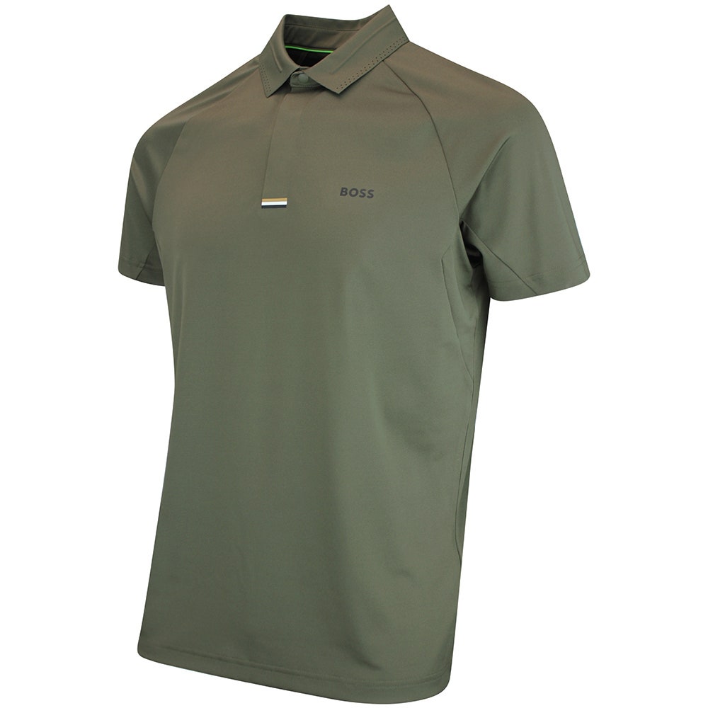 BOSS Golf Shirt - GOC Paddytech Reg. Fit - Khaki Green WI26