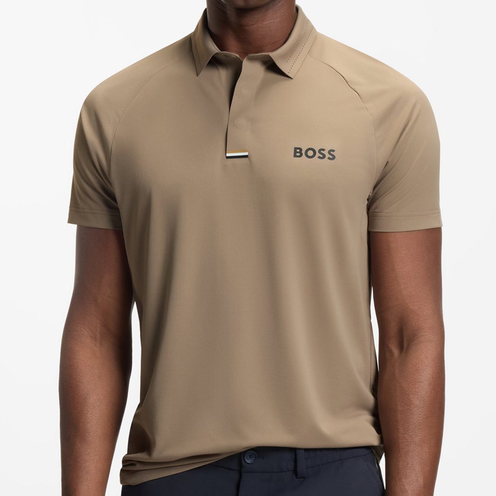 BOSS Golf Shirt - GOC Paddytech Slim - Brindle SU26