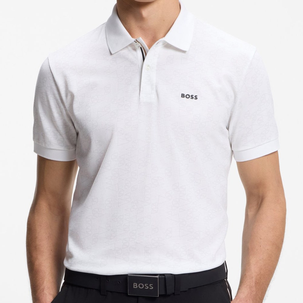BOSS Golf Shirt - GOC Swing AO Reg. Fit - Bright White FA26