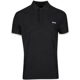 BOSS Golf Shirt - Hexa Chip GOC Reg. Fit - Black SP26