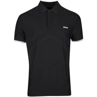 BOSS Golf Shirt - Hexa Chip GOC Reg. Fit - Black SP26