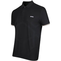 BOSS Golf Shirt - Hexa Chip GOC Reg. Fit - Black SP26