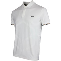 BOSS Golf Shirt - Hexa Chip GOC Reg. Fit - Bright White SP26