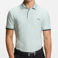 BOSS Golf Shirt - Hexa Chip GOC Reg. Fit - Mint Tint SP26