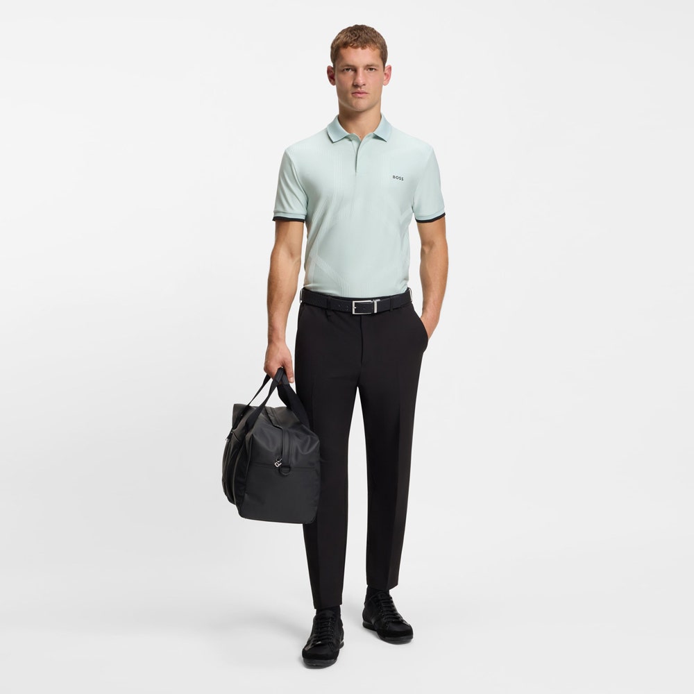 BOSS Golf Shirt - Hexa Chip GOC Reg. Fit - Mint Tint SP26