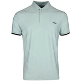 BOSS Golf Shirt - Hexa Chip GOC Reg. Fit - Mint Tint SP26