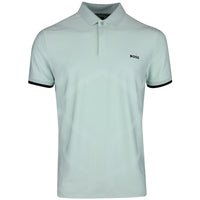 BOSS Golf Shirt - Hexa Chip GOC Reg. Fit - Mint Tint SP26