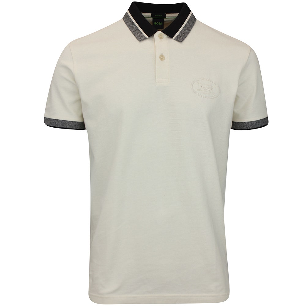 BOSS Golf Shirt - Hole 19 Reg. Fit - Almond Milk WI25
