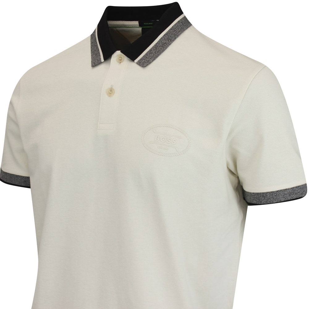 BOSS Golf Shirt - Hole 19 Reg. Fit - Almond Milk WI25