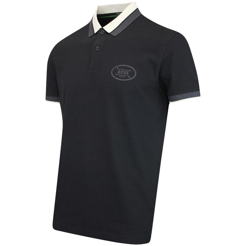 BOSS Golf Shirt - Hole 19 Reg. Fit - Black WI25
