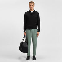 BOSS Golf Shirt - Knitted Ever-X LS Polo - Black WI25