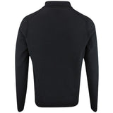BOSS Golf Shirt - Knitted Ever-X LS Polo - Black WI25
