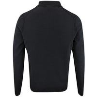 BOSS Golf Shirt - Knitted Ever-X LS Polo - Black WI25