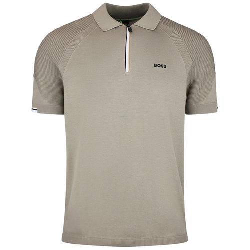 BOSS Golf Shirt - Knitted GOC Perform Polo - Brindle SU26