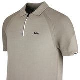 BOSS Golf Shirt - Knitted GOC Perform Polo - Brindle SU26