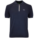 BOSS Golf Shirt - Knitted GOC Perform Polo - Dark Navy SU26