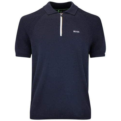 BOSS Golf Shirt - Knitted GOC Perform Polo - Dark Navy SU26