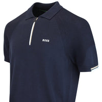 BOSS Golf Shirt - Knitted GOC Perform Polo - Dark Navy SU26
