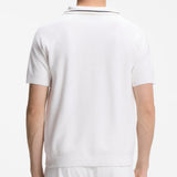 BOSS Golf Shirt - Knitted Member Polo - Bright White SU26