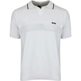 BOSS Golf Shirt - Knitted Member Polo - Bright White SU26