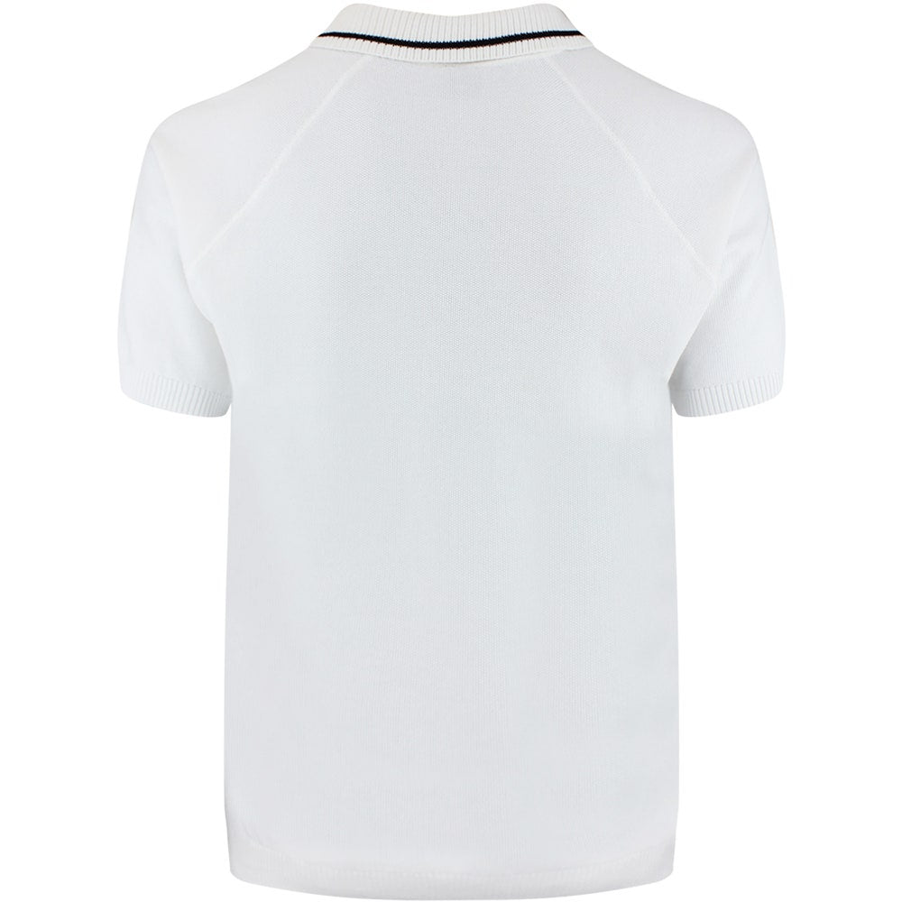 BOSS Golf Shirt - Knitted Member Polo - Bright White SU26