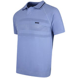 BOSS Golf Shirt - Knitted Member Polo - Colony Blue SU26