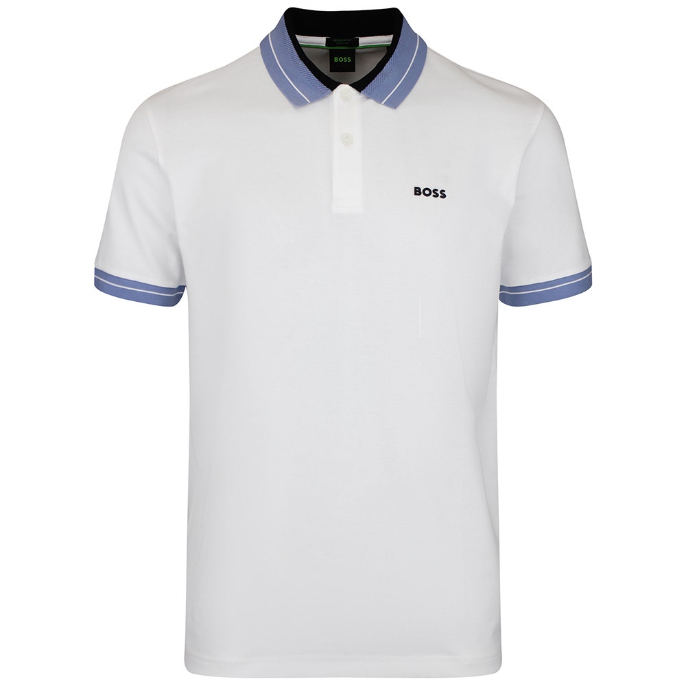 BOSS Golf Shirt - Member Reg. Fit - Bright White SU26