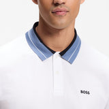BOSS Golf Shirt - Member Reg. Fit - Bright White SU26