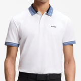 BOSS Golf Shirt - Member Reg. Fit - Bright White SU26