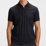 BOSS Golf Shirt - Mirror QZ Relaxed - Dark Navy WI25