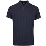 BOSS Golf Shirt - Mirror QZ Relaxed - Dark Navy WI25