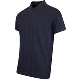 BOSS Golf Shirt - Mirror QZ Relaxed - Dark Navy WI25