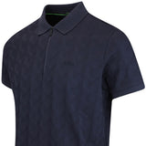 BOSS Golf Shirt - Mirror QZ Relaxed - Dark Navy WI25
