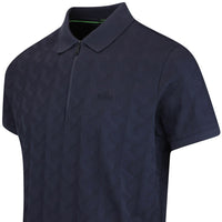 BOSS Golf Shirt - Mirror QZ Relaxed - Dark Navy WI25
