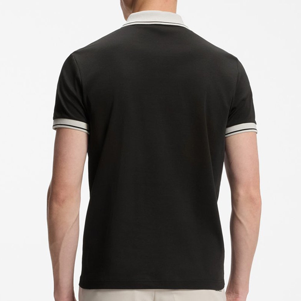 BOSS Golf Shirt - Network Paule Slim - Black FA26