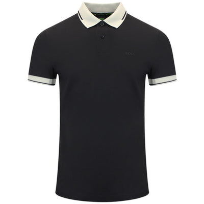 BOSS Golf Shirt - Network Paule Slim - Black FA26