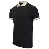 BOSS Golf Shirt - Network Paule Slim - Black FA26