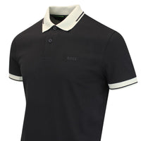 BOSS Golf Shirt - Network Paule Slim - Black FA26