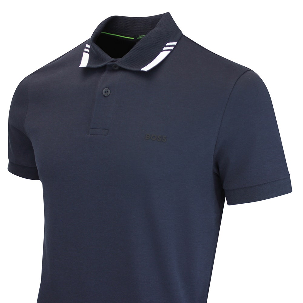 BOSS Golf Shirt - Network Paule Slim Fit - Dark Navy WI26