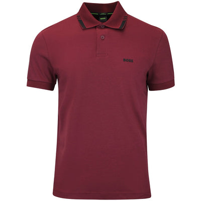 BOSS Golf Shirt - Network Paule Slim Fit - Zinfandel WI26