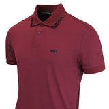 BOSS Golf Shirt - Network Paule Slim Fit - Zinfandel WI26