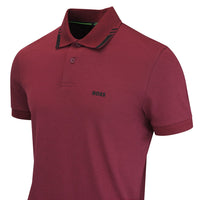 BOSS Golf Shirt - Network Paule Slim Fit - Zinfandel WI26