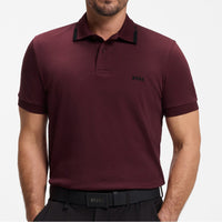 BOSS Golf Shirt - Network Paule Slim Fit - Zinfandel WI26