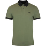 BOSS Golf Shirt - Network Paule Slim - Open Green FA26