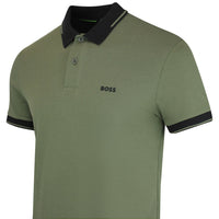BOSS Golf Shirt - Network Paule Slim - Open Green FA26