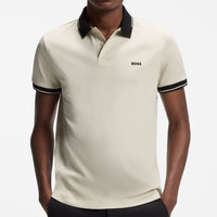 BOSS Golf Shirt - Network Paule Slim - Pelican FA26