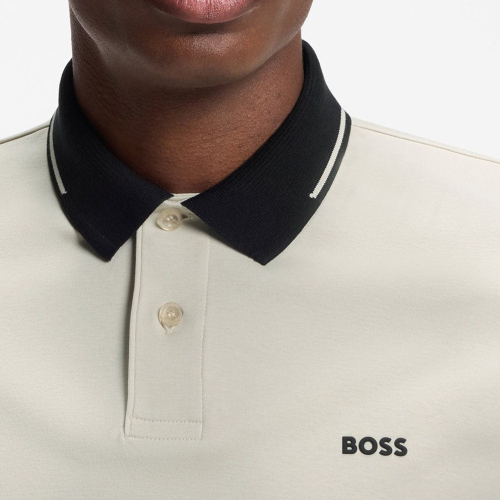 BOSS Golf Shirt - Network Paule Slim - Pelican FA26