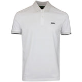 BOSS Golf Shirt - Paddy Chip GOC Reg. Fit - Bright White SP26