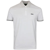 BOSS Golf Shirt - Paddy Chip GOC Reg. Fit - Bright White SP26